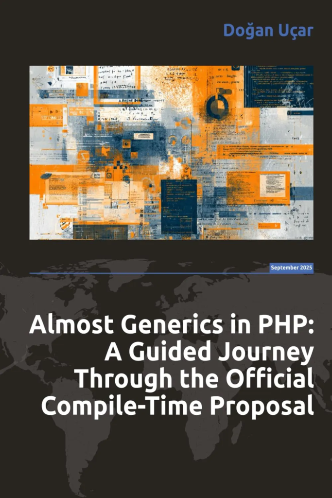 Generics in PHP book cover from blog series to published book on Amazon